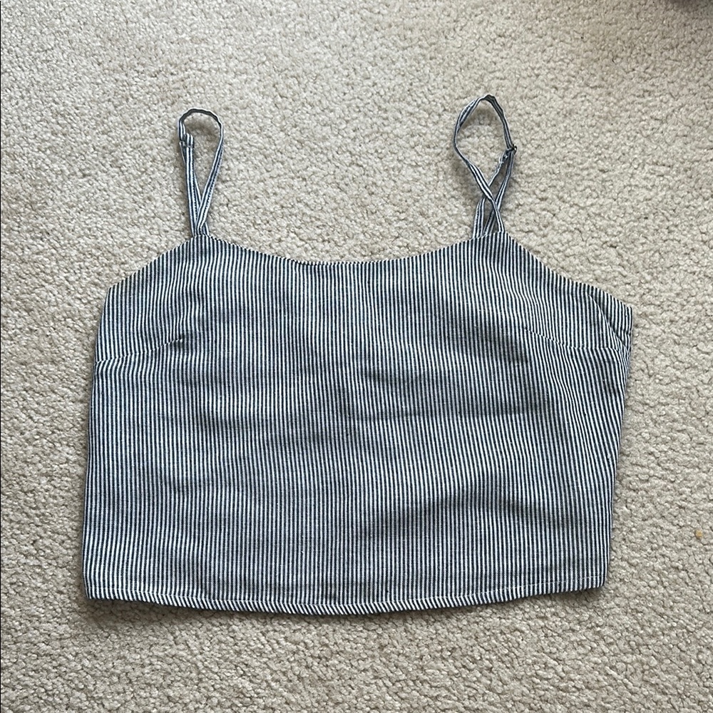 Brandy Melville Striped Gray Women's Top